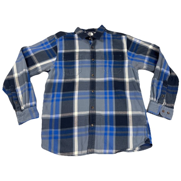 The North Face Other - The North Face Men's Flannel Shirt Medium Blue Plaid Long Sleeve Button Up
